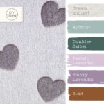 Farbkombi - Kuschelfleece Hearts Helles Smoky Lavendel 7