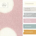 Farbkombi Teddyfleece Big Dots Zartes Altrosa