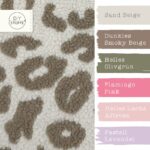 Farbkombi - Teddyfleece Leomuster Sand Beige