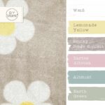 Farbkombi - Kuschelfleece Daisies Warm Light Grey