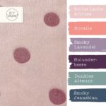 Farbkombi - Kuschelfleece Dots Pearl Rose