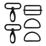 Gurtbandzubehör – für Gurtband 38 mm – Schwarz Matt