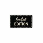 Label "limited EDITION" - 30 x 50 mm - Schwarz/Gold