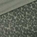 Single Jersey – Jacquard Leodots - Warmes Khaki Grün