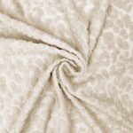 Single Jersey – Jacquard Leodots - Warmes Sand Beige
