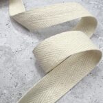 Twill – Baumwollband – 20 mm – Natur