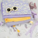 DIY Stoffmix - Garn - Patch - Sticktwist - Reißverschluss - Label - Perle Anhänger