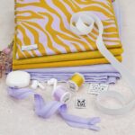 DIY Stoffmix - Label - Garn - Reißverschluss - Gummiband
