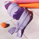 DIY Stoffmix - Reißverschluss - Pompon