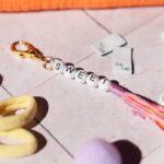 DIY Stoffmix - Perlen - Rund - Karabinerhaken - Verbindungsring