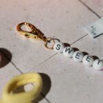 DIY Stoffmix - Perlen Rund - Karabinerhaken - Verbindungsring - Gold