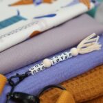 DIY Stoffmix - Perlen Eckig - Karabinerhaken - Holzperle