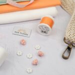 DIY Stoffmix - Garn - Knopf - Label - Gurtbandzubehör