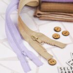 DIY Stoffmix - Reißverschluss - Knopf