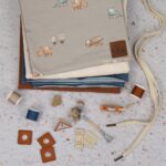 DIY Stoffmix - Garn - Patch - Label - Miniatur Werkzeug - Kordel