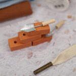 DIY Stoffmix - Ziegelsteine - Miniatur Werkzeug - Kordel