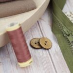 DIY Stoffmix - Reißverschluss - Knopf