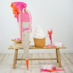 DIY Stoffe Inspiration - Schultüte Pinky Orange - Softeis