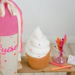 DIY Stoffe Inspiration - Schultüte Pinky Orange - Softeis