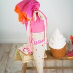 DIY Stoffe Inspiration - Schultüte Pinky Orange - Softeis