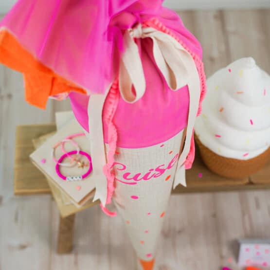 Diy Stoffe Inspiration 603i Schultuete Pinky Orange