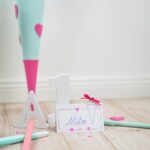 DIY Stoffe Inspiration - Schultüte - Flying Hearts - Bastelvorlage
