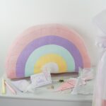 DIY Stoffe Inspiration - Bastelvorlage - Regenbogen- Kissen