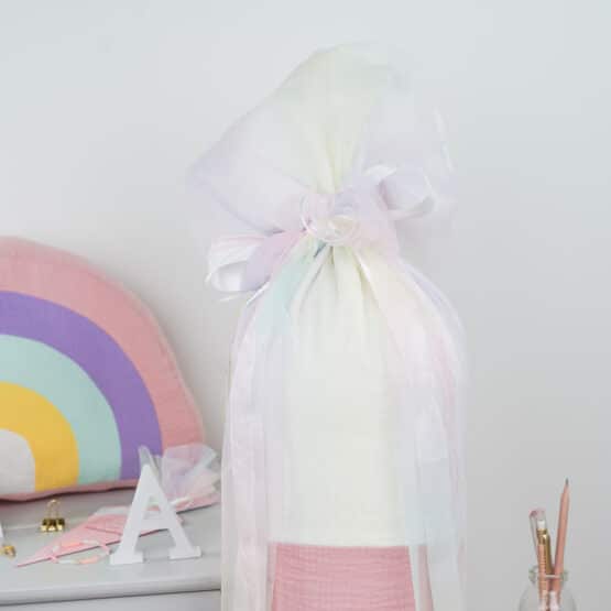 DIY Stoffe Inspiration - Schultüte Kleines Einhorn - Regenbogen Kissen