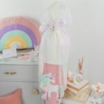 DIY Stoffe Inspiration - Schultüte Kleines Einhorn - Regenbogen Kissen -Bastelvorlage