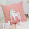 DIY Stoffe Inspiration - Kleines Einhorn - Kissen -Bastelvorlage