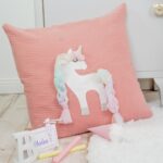 DIY Stoffe Inspiration - Kleines Einhorn - Kissen -Bastelvorlage