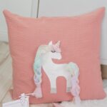 DIY Stoffe Inspiration - Kleines Einhorn - Kissen -Bastelvorlage