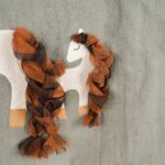 DIY Stoffe Inspiration - Kleines Einhorn - Ponys - Stoffbeutel Oliv
