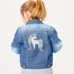 Jeansjacke Girl Kleines Einhorn Mu
