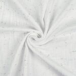 Musselin – Bunte Sprenkel – Weiß