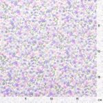 Popeline – Lavendel Rosa Blümchen – Cremeweiß