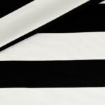 Romanit Jersey - Punta di Roma - Blockstreifen - Schwarz/Cremeweiß