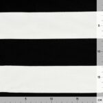 Romanit Jersey - Punta di Roma - Blockstreifen - Schwarz/Cremeweiß