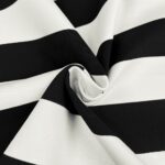 Romanit Jersey - Punta di Roma - Blockstreifen - Schwarz/Cremeweiß