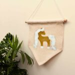 Wimpel Mock Up Kleines Einhorn