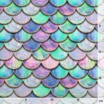 Baumwollstoff – Mermaid scales – Multicolor