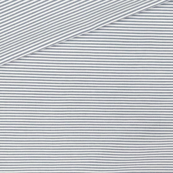 Bengaline – Helles Jeansblau – Weiß gestreift