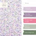 Farbkombi - Popeline Lavendel Rosa Blümchen