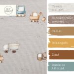 Farbkombi - Bambus Jersey – Achtung Baustelle – Warmes Hellgrau