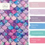 Farbkombi - Single Jersey Mermaid Scales