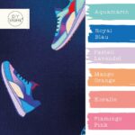 Farbkombi - Single Jersey Sneaker Dunkelblau