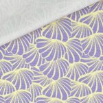 Leichter Canvas - Muscheln - Lavendel/Lemonade