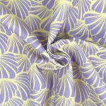 Leichter Canvas - Muscheln - Lavendel/Lemonade