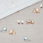 Bambus Jersey – Achtung Baustelle – Warmes Hellgrau