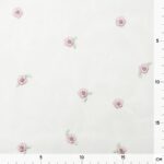 Tüllstoff – Kleine Blümchen – Warmweiß